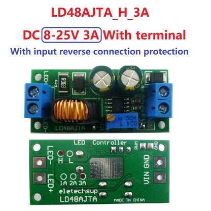 LD48AJTA 72W 1-3A DC 6V 9V 12V 24V 36V 48V Adjustable Constant Current LED Driver Module MCU IO PWM Controller Board