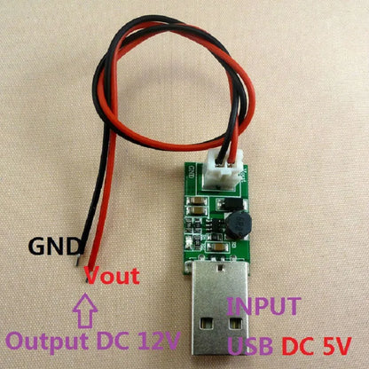 DC-DC Converter USB to xh2.54 2p Cable Step Up Boost Module DC 5V to 12V Power Supply Solar charger
