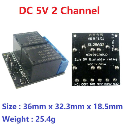 SL35B01 SL35B02 SL25A04 5V-24 1-4CH Flip-Flop Relay Module Bistable Self-locking Trigger Time Switch Turn on/off PLC Board