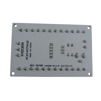 R4DCB08 8CH DC 12V RS485 DS18B20 Temperature Sensor Temperature acquisition collector module for Paperless recorder PLC Configuration