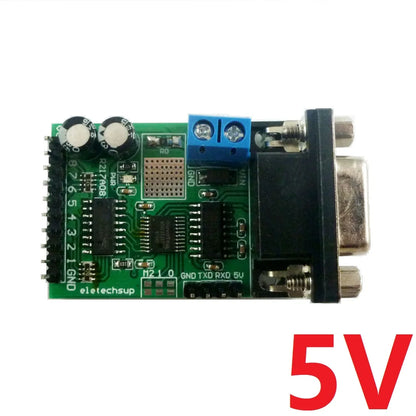 R217A08 5V 12V 24V 8ch RS232 IO Control Switch Relay PLC expansion board DB9 Serial port PC Com Module for Arduiuo  MEGA NANO