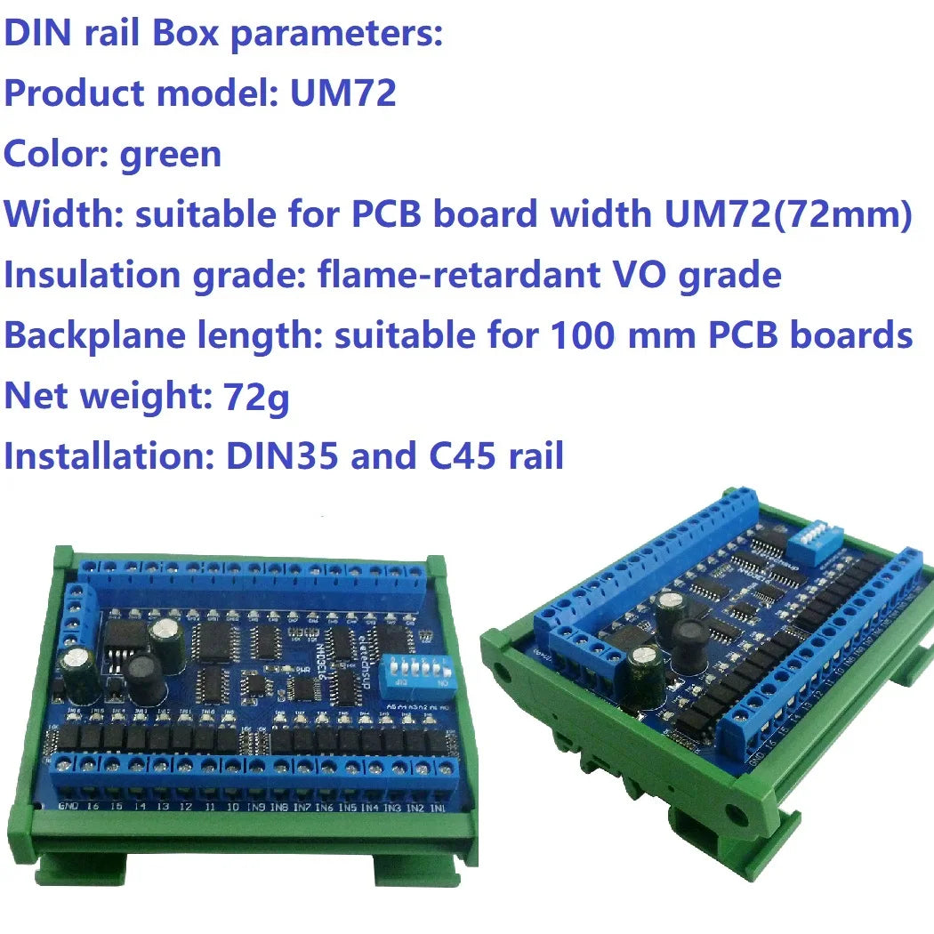 N4D3E16 DC 12V 24V 16 Input 16 Output RS485 Remote Control Switch PLC IO expansion Board 03 06 16 Modbus RTU Module