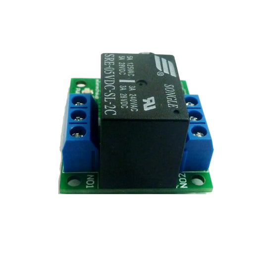 DR25E01 DC 5-24V 3-5A Flip-Flop Latch DPDT Relay Module Bistable Self-locking Double Switch Board for Arduiuo  MEGA AVR LED