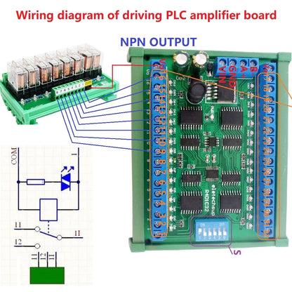 R4D1C32 DC 6.5-30V 32ch DIN35 C45 Rail Box RS485 Modbus RTU Controller 300MA Driver Module for PLC Relay Switch LED Motor