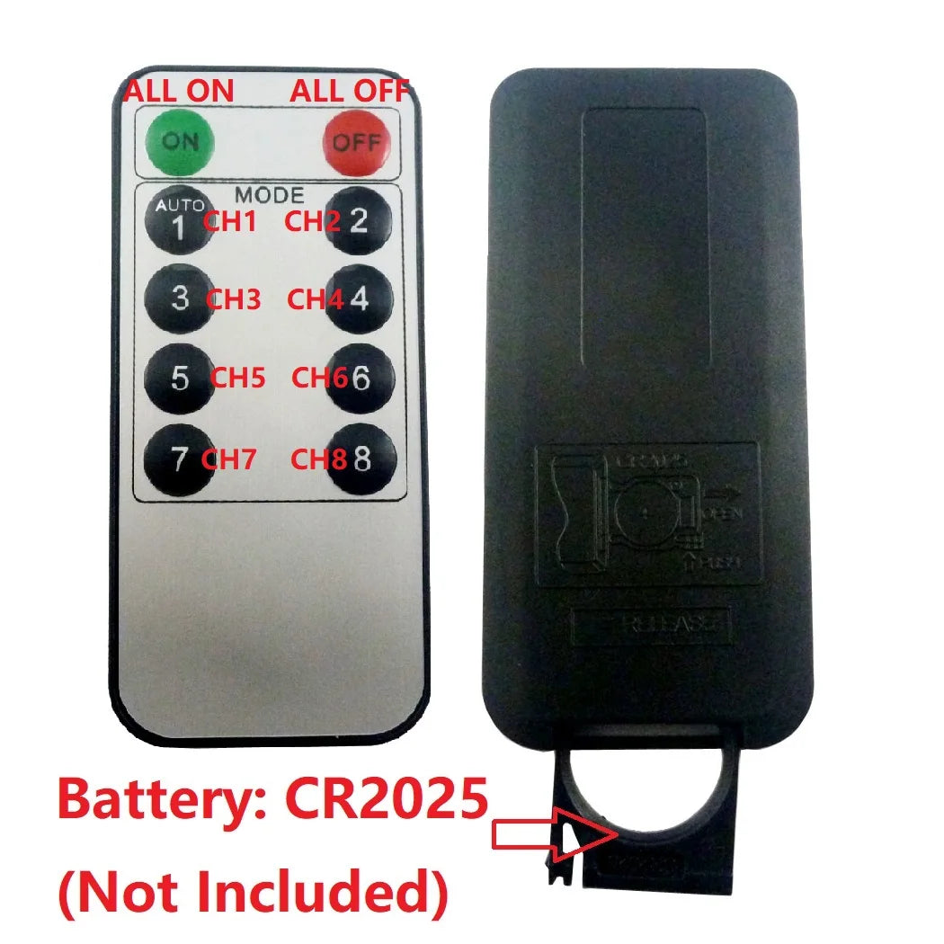 IR13C08 8CH DC 5V 12V Multi-function IR infrared remote control module Delay Self-locking VS1838 Receiver decoder for Relay Switch Board