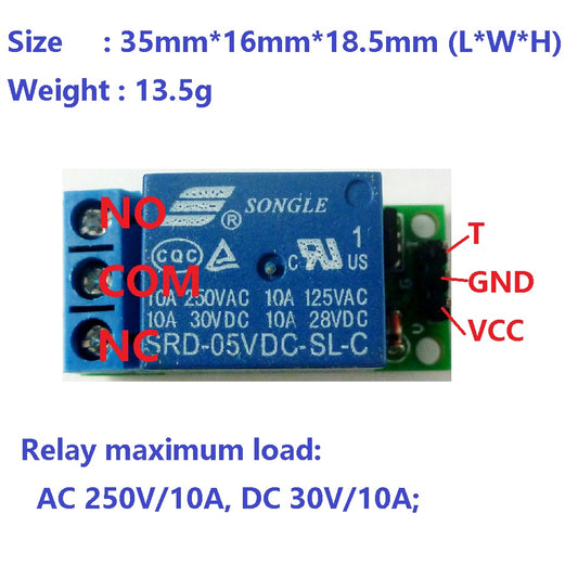 IO25A01 IO25B01 5V 12V 1-4CH Flip-Flop Latch Relay Module Bistable Self-locking Switch Low Pulse Trigger Board For Arduino Smart Home LED Motor
