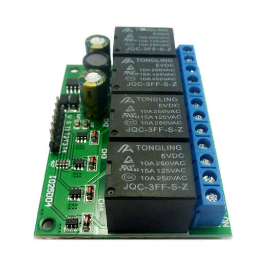 IO25D04 IO25C04 4ch 5V Flip-Flop Latch Relay Module Bistable Self-locking Electronic Switch