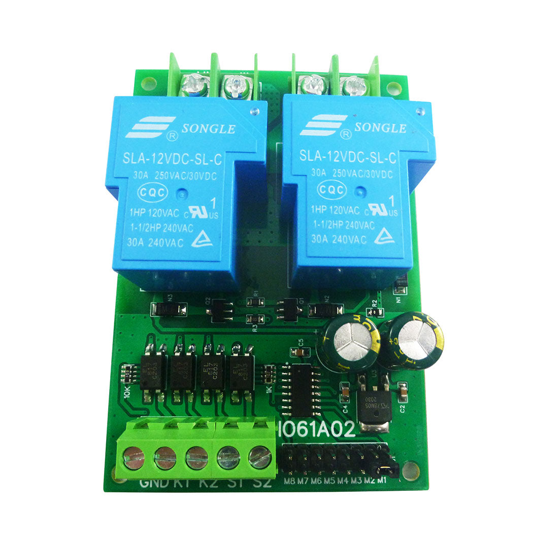 IO61A02 30A DC 12V 24V Multifunction Forward Reverse Limit Start Stop Pusher Motor Controller Board Electric for Curtain Automatic Door