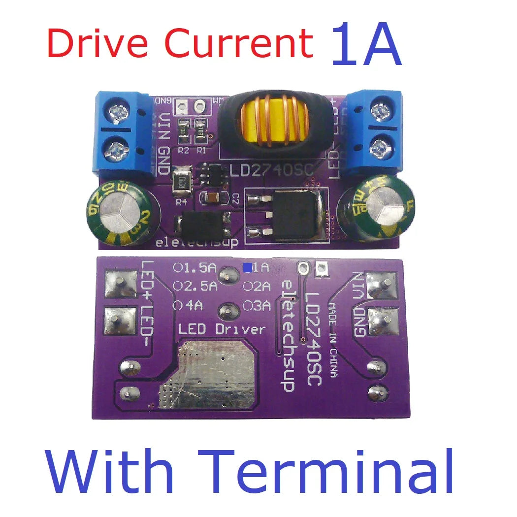LD2740SC 1A/1.5A/2A/2.5A/3A/4A High-Power Constant-Current Step-Down LED Driver Board DC 4-27V for Automotive RCL DRL Fog Lights