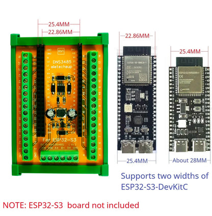 DNS3485 ESP32 S3 WiFi BLE RS485 485 BUS Expansion Board 2.4G Smart Home DIY Controller DIN Rail Module for Arduino IOT Simple PLC