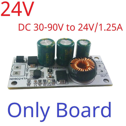 ND9024TA 2.5A DC 10-90V to 5V 12V 24V DC-DC Converter High-Voltage Buck Regulator Module for Lion Lipo LiFePO4 Lead-acid Solar battery