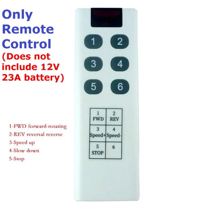 IO55C02 433M Wireless Remote Controller Forward Reverse Limit Speed Board 200W 12V 24V DC Motor Driver Module