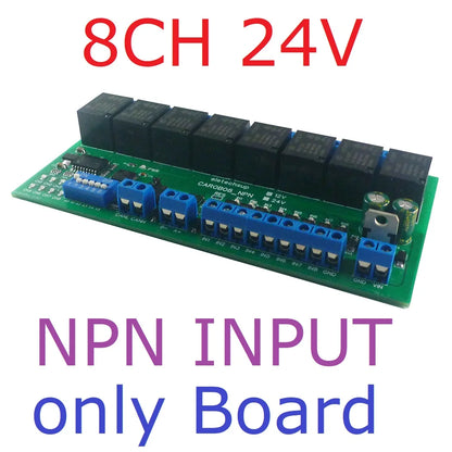 CAROA04 CAROB08 CAROC16 4/8/16 DI-DO CAN Relay Controller Module RS485 Digital NPN/PNP IO Expanding Board for CNC Car Automated Industry CARO