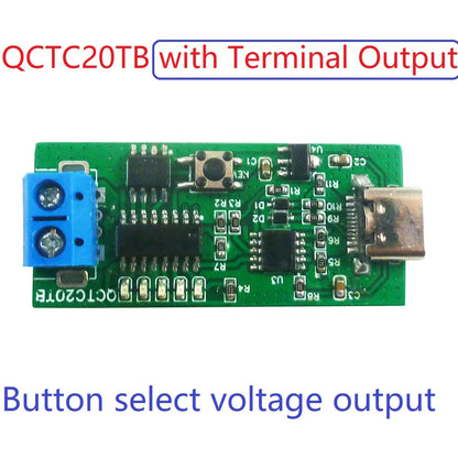 QCTCAJTA Type-C PD2.0 PD3.0 QC2.0 QC3.0 PD2.0 AFC Fast Charge decoy Trigger Module DC 5V 9V 12V 15V 20V for PTZ Camera PLC WIFI Router