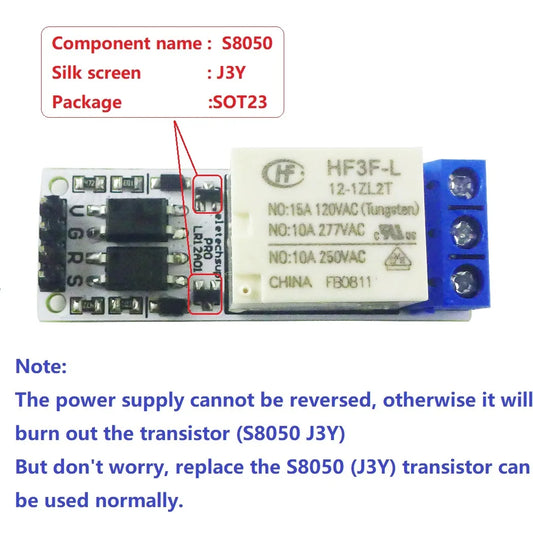 LR12A01 For Arduiuo ESP32 DC 5V 12V 24V Magnetic Latching Relay Module Bistable Self-locking Flip-Flop Latch Switch Board