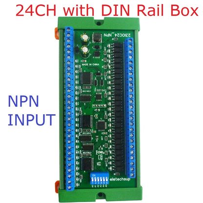 23IOA08 23IOB16 23IOC24 23IOE48 8 16 24 32 48CH Multifunction RS485 Remote IO Module PLC DI-DO expansion Board DIN Rail Box Standard MODBUS RTU Protocol