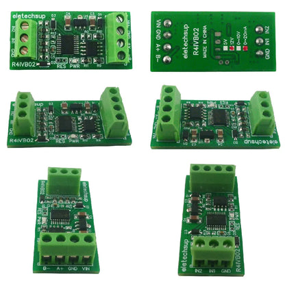 R4IVB02 2ch Highly Integrated (12Bit ADC/Operational Amplifier/Voltage Reference) 4-20MA 0-5V 10V RS485 Modbus Collector Module