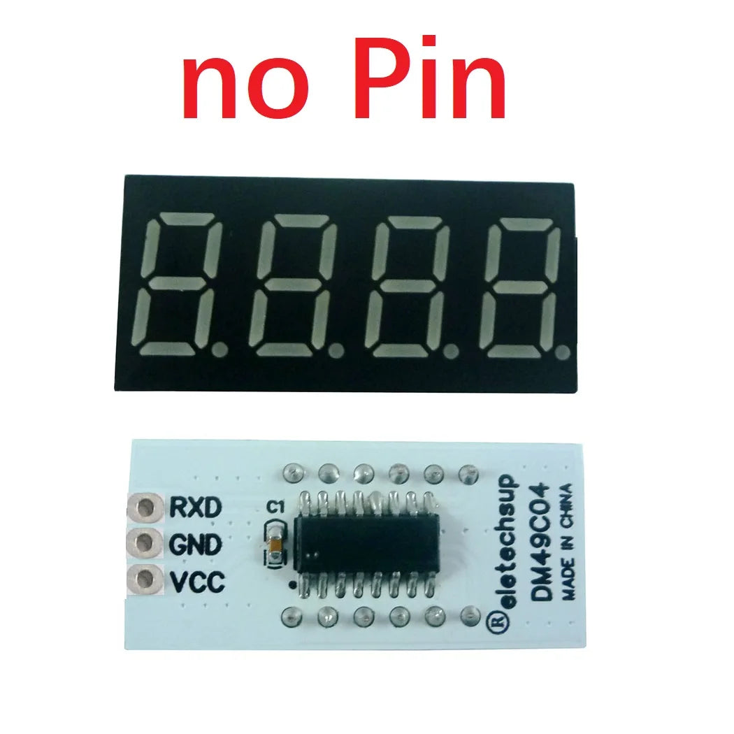 DM49C04 4bit UART TTL Serial Port Digital Tube Display Module replace TM1650 MAX7219 TM1637 74HC595 for Arduiuo NODEMCU Pi