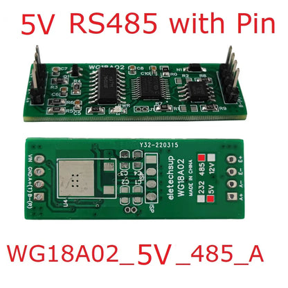 WG18A02 DC 5V 12V RS485 UART Modbus RTU HX711 Pressure Weight Sensor Electronic Scale Module for PLC Configuration Software