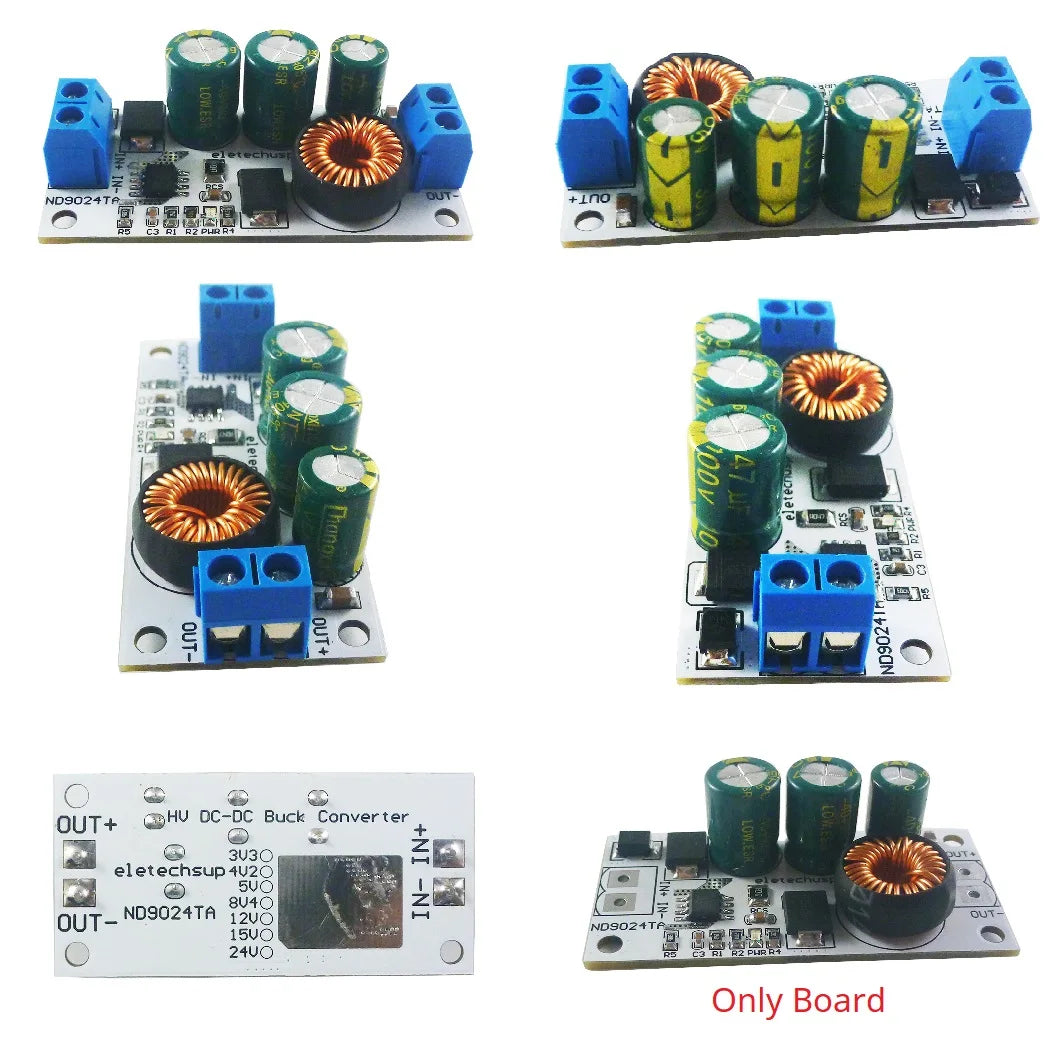 ND9024TA 2.5A DC 10-90V to 5V 12V 24V DC-DC Converter High-Voltage Buck Regulator Module for Lion Lipo LiFePO4 Lead-acid Solar battery