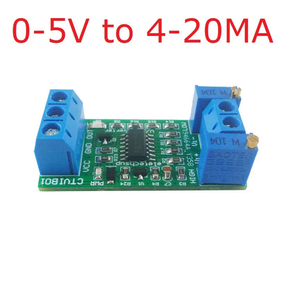 CTVIB01 0-5V/0-10V to 4-20mA/0-20mA Voltage to Current Analog IO Module Transmitter V/I Linear Converter for PLC RS485 Sensor
