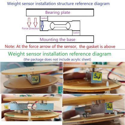 WG18A02 DC 5V 12V RS485 UART Modbus RTU HX711 Pressure Weight Sensor Electronic Scale Module for PLC Configuration Software