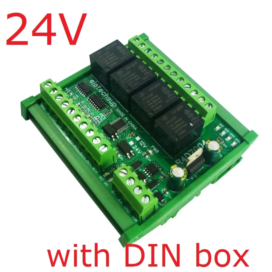R4D7G04 Multifunction Relay Module with RS485 Modbus RTU for 4-20MA 0-10V Current Voltage Collection