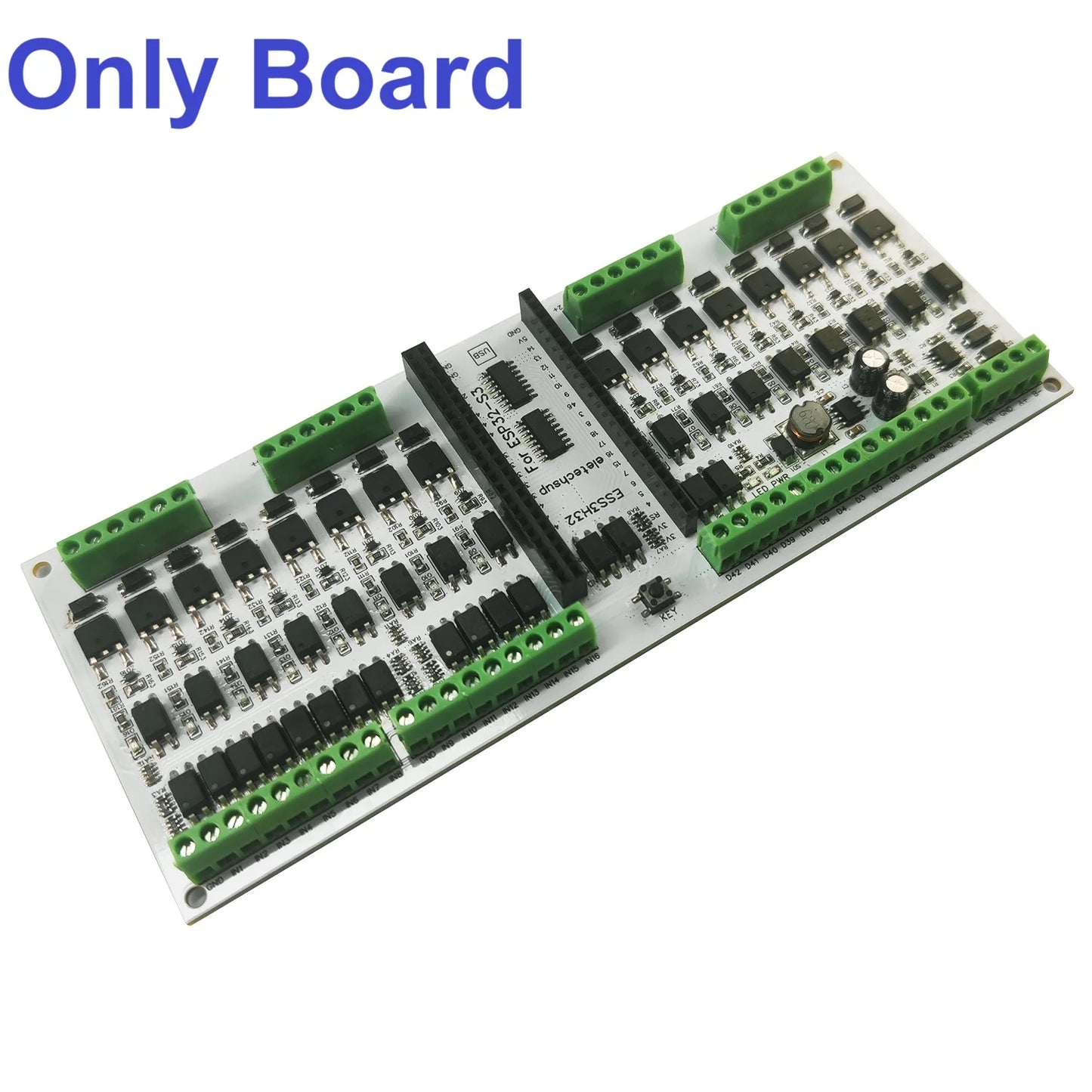 ESS3H32 16DI-16DO RS485 ESP32-S3 expansion board Wi Fi BLE 3A MOS PWM digital analog output solid-state relay module  44PIN ESP32 S3