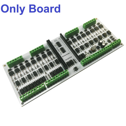 ESS3H32 16DI-16DO RS485 ESP32-S3 expansion board Wi Fi BLE 3A MOS PWM digital analog output solid-state relay module  44PIN ESP32 S3