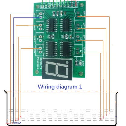 LC4BE08 DC 5V 8 Port Water Level Detect Display Board Liquid  Controller Sensor Switch Module for Arduiuo  MEGA2560 NANO MCU STM32