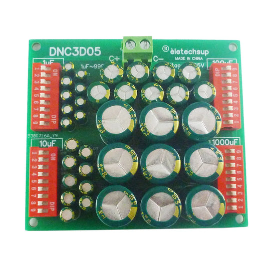 DNC3D05 1uF To 9999uF 10mF Large-Capacity Programmable Adjustable Electrolytic Capacitors Module for Electronic Circuit Development