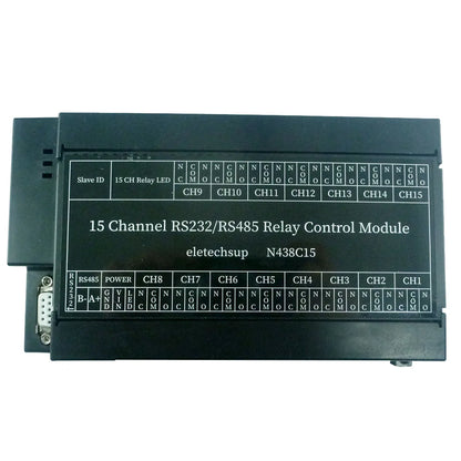 N438C15 Integrated Circuit: 2 in 1 15ch RS485 RS232 Modbus RTU Relay Board with TVS ESD Protection
