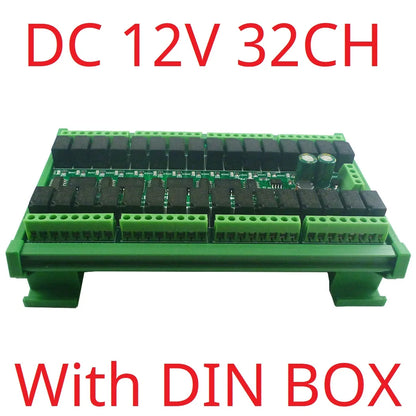 N4ROF32 Mini DC 12V 24V 32CH Multifunction Modbus Rtu RS485 Relay Board 2A 0.2W Low Power Consumption Micro Voice Relay Module N4ROF32