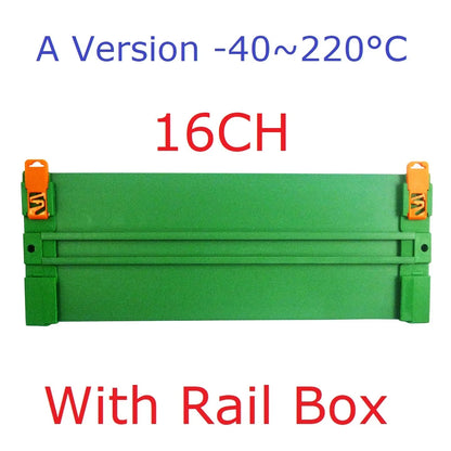 PTA8E16 16CH DC 12V 24V Temperature Analog PT100 Resistance RS485 Collector Modbus RTU -40-500 High Temperature Acquisition Board