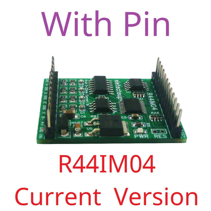 R44VL04 12CH 12V 24V RS485 Analog Digital IO Module 4AI-4DI-4DO PLC Remote I/O Board Modbus RTU 01/02/03/04/05/06/15/16 Function Code