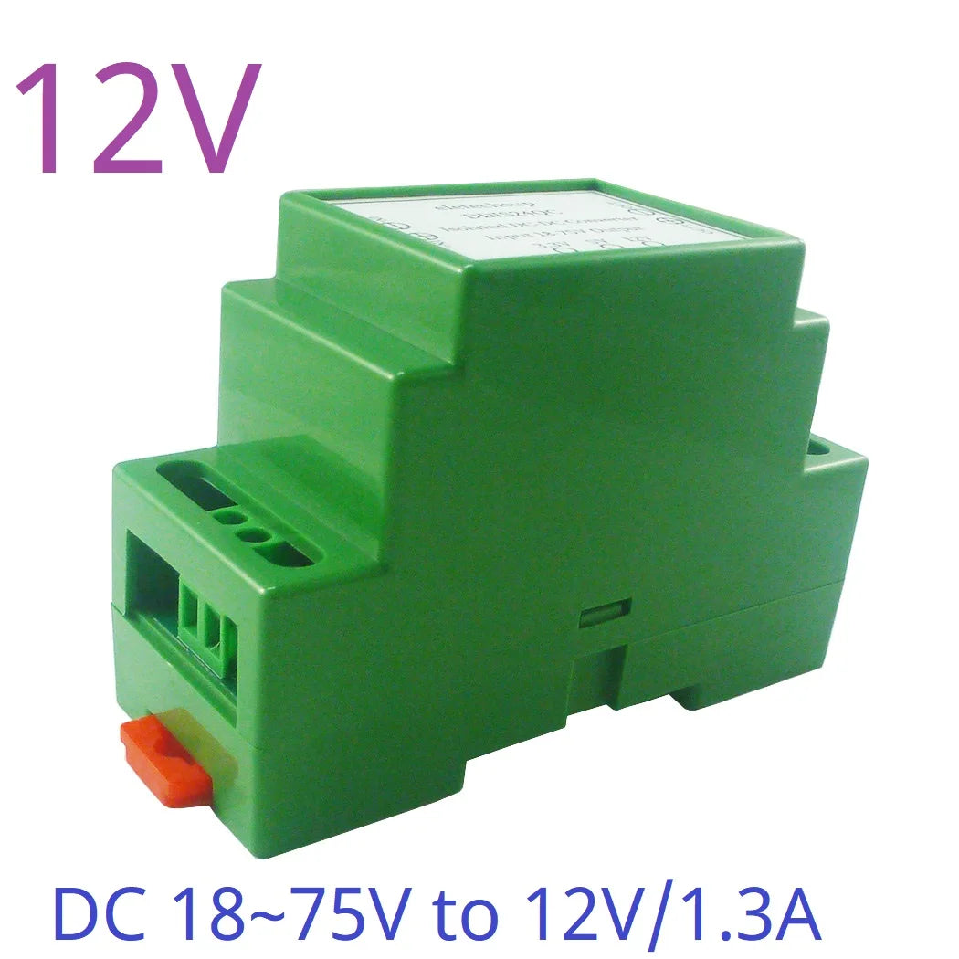 DDIS24QC 15W DC 24V 36V 48V to 12V 5V 3.3V DIN Rail Isolated Power Supply Module DC-DC Buck Converter for PLC RS485 IO Relay LED