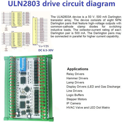 N4D3E16 16ch Bidirectional Full-duplex Transparent Transmission of Digital IO RS485 TVS Modbus RTU Module N4D3E16 Pro DIP Switch Board