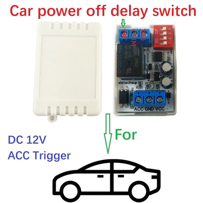 IO32G01 Delayed Shutdown Light-off Module After The Car Is Turned Off NC COM NO Relay Board