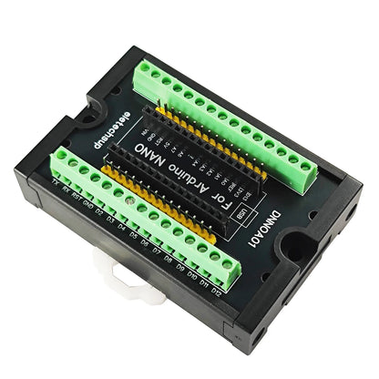 DNNOA01 NANO V3.0 DIN35 C45 DIN Rail Expansion Board 3.96MM Mount Screw Terminal Block Adapter Module for Arduino Open PLC Smart Home