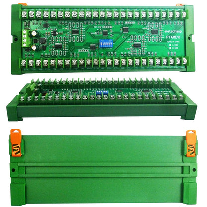 PTA8E16 16CH DC 12V 24V Temperature Analog PT100 Resistance RS485 Collector Modbus RTU -40-500 High Temperature Acquisition Board