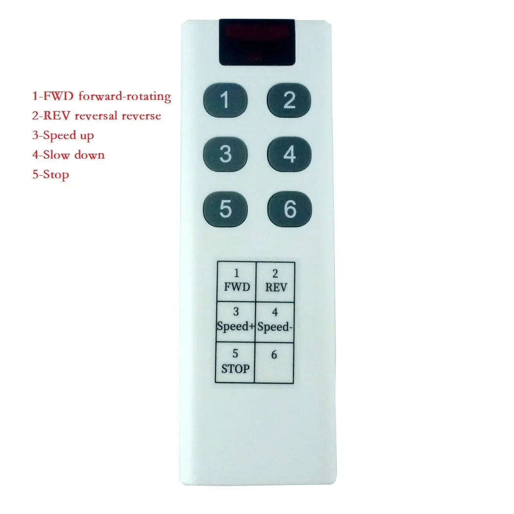 IO55C02 433M Wireless Remote Controller Forward Reverse Limit Speed Board 200W 12V 24V DC Motor Driver Module