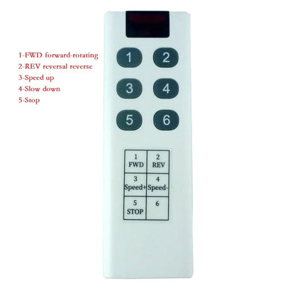 IO55C02 433M Wireless Remote Controller Forward Reverse Limit Speed Board 200W 12V 24V DC Motor Driver Module