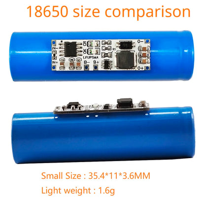 LFUPSMA LiFePO4 3.6V Charger & Booster DC 3.2V to 5V 9V 12V Step-up DC-DC Converter UPS Diy Board for Arduino ESP32 ESP8266 Wifi IOT