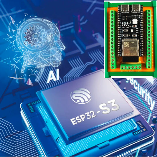 DNS3485 ESP32 S3 WiFi BLE RS485 485 BUS Expansion Board 2.4G Smart Home DIY Controller DIN Rail Module for Arduino IOT Simple PLC