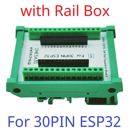 DNESA30 DNESP32 Din Rail Mounting DIN35 C45 Rail ESP32 Base Plate 3.96 Terminal Screw Terminal Block Adapter Module for Arduino Wifi BT IOT DIY