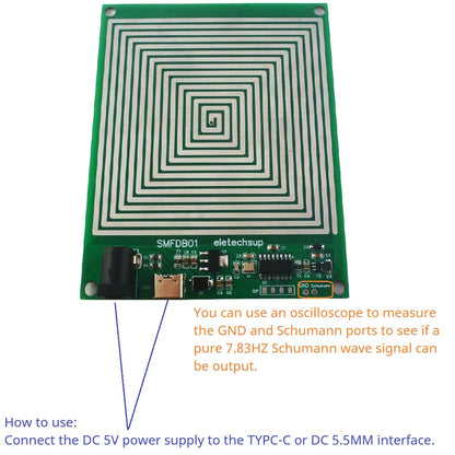 SMFDB01 Schumann resonances 7.83Hz Pure Sine Wave Ultra Low Frequency SR Signal Generator Audio Resonator for HIFI Sleep Creation