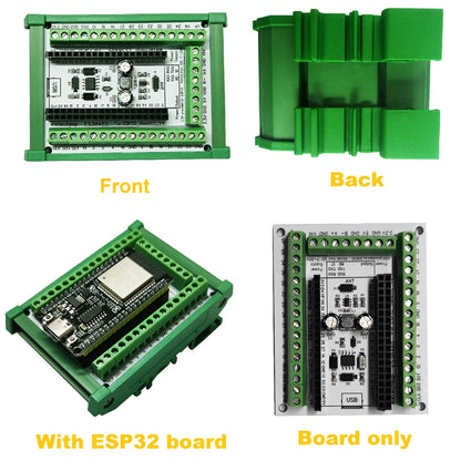 ES38485 ESP32 DevkitC V4 DIN Rail Expansion Board RS485 to WiFi 38PIN PLC HMI Ethernet BLE Smart Home Development Board for IoT Projects