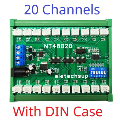 NT48A08 NT48B20 NT48C32 32Ch RS485 Temperature Collector Modbus RTU Relay Board for NTC Sensor Inspection
