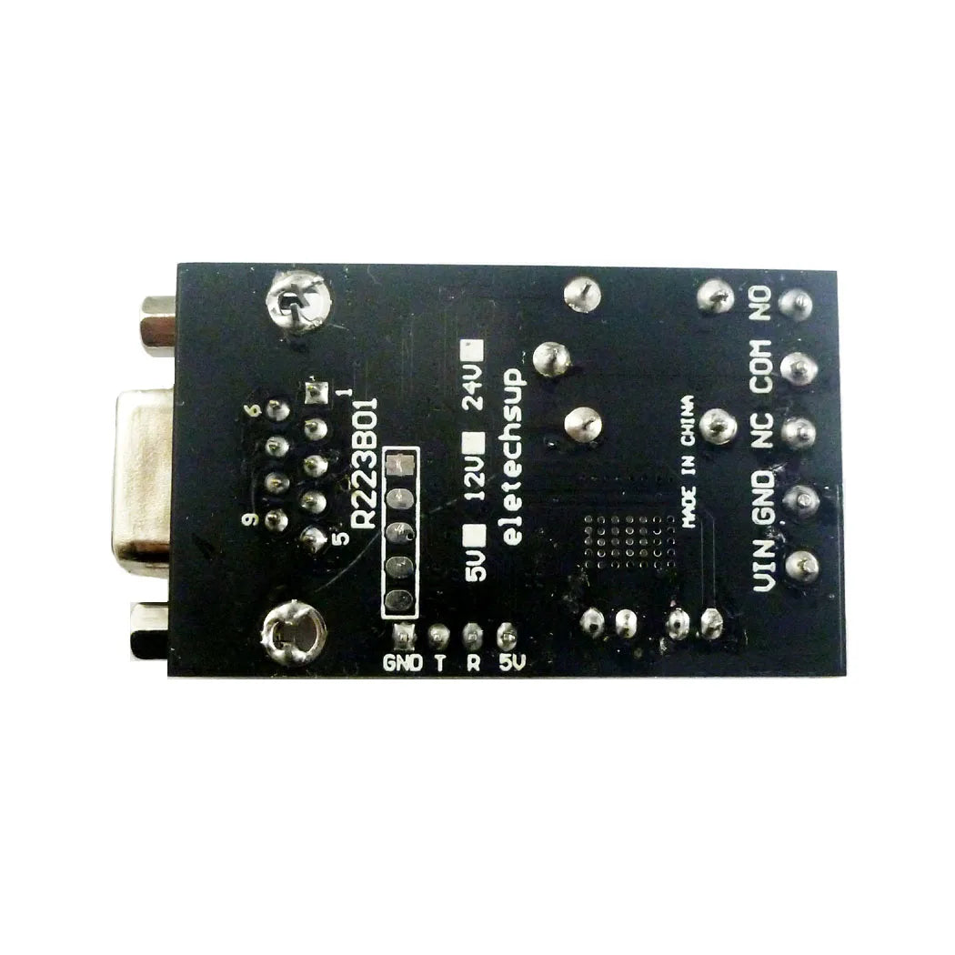 R223B01 1Ch DC12V PC COM DB9 RS232 Serial Port Delay Relay Module for LED Motor PLC