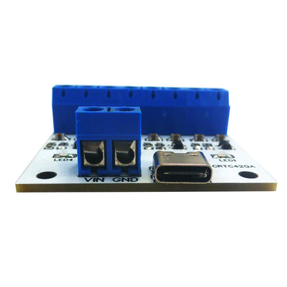 CRTC42QA 4ch TYPE-C USB 3.7V 4.2V LiPo Polymer Li-Ion Lithium Battery Charger Module for Arduiuo power bank esp32 esp8266